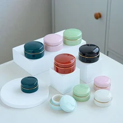 1pcs ceramic mini tea cans sealed cans of fragrant powder ceramic pill cans pearl powder portable travel storage tank