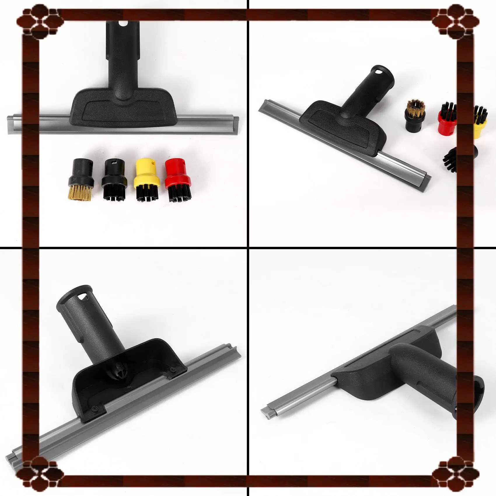 24-Hour Delivery For Karcher SC2 SC3 SC4 SC5 CTK10 CTK20 Window Nozzle Scraper Round Brush For Steam Cleaner Mirrors Moisture,Cl