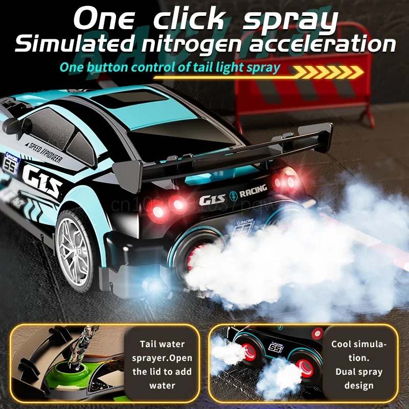 센닉숑 원격 조종 스프레이 드리프트 카 RC 고속 레이싱 차량 전문 특수 레이싱 대회용 어린이 장난감