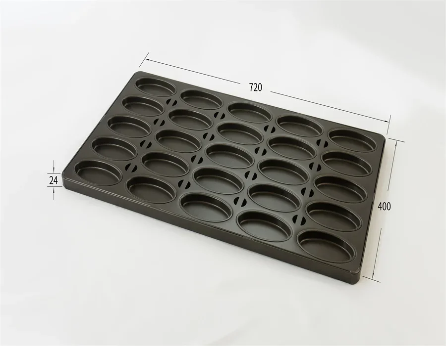 Industrial Bakeware 720x400x24mm Bread Molds Manufacturer Non Stick Croissant Baking Tray