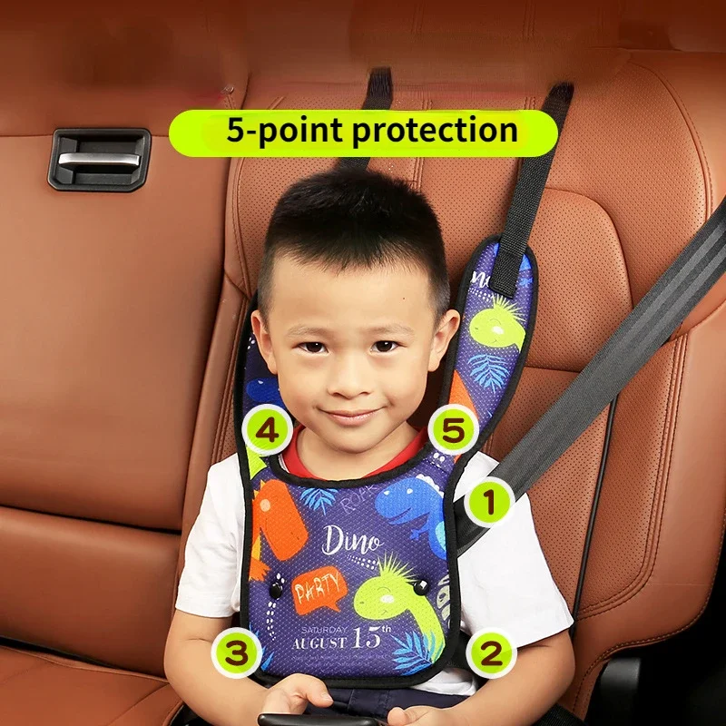 Adjustable Child Seat Belt Retainer Strangulation Neck Shoulder Cover Simple and Convenient Shoulder Cover for Car Safety Seat