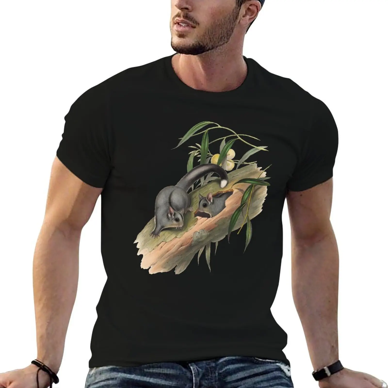 Sugar gliders - Belideus Notatus T-Shirt man t shirt summer t shirt man cotton t shirts cotton 100% T-Shirt