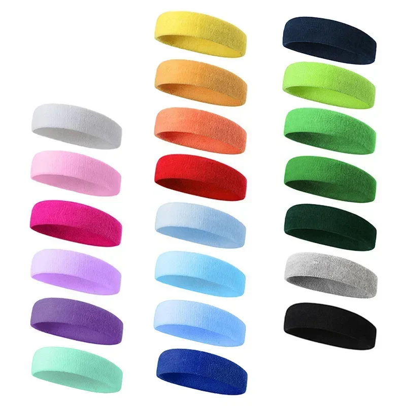 Yoga Sports Sweatband Breathable Absorbent Headband Sweat Hair Head Band Soft Smooth Outdoor Sport Yoga Headband Run Accessories