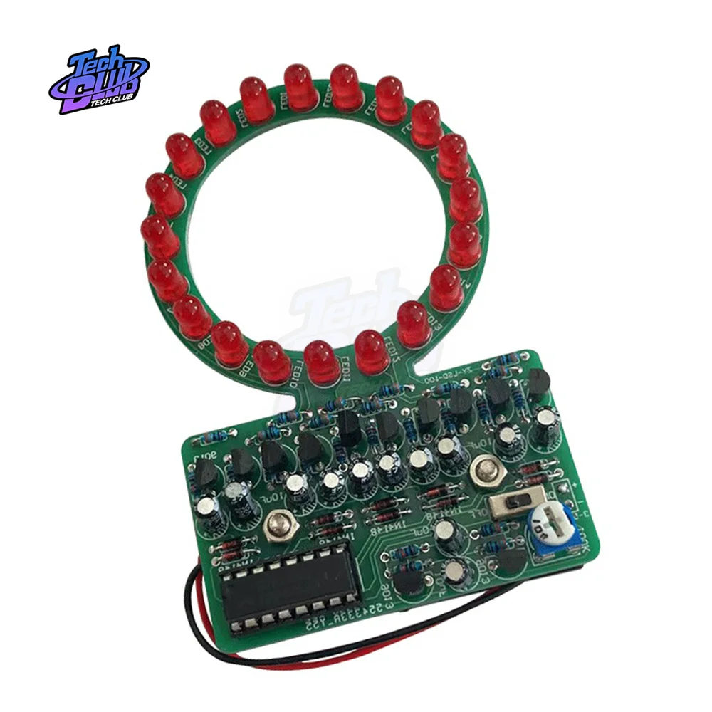 

D4017 Ring Shaped Gradient LED Water Lamp DIY Electronic Kit Welding and Manufacturing Parts for DIY Electronic Component Kit