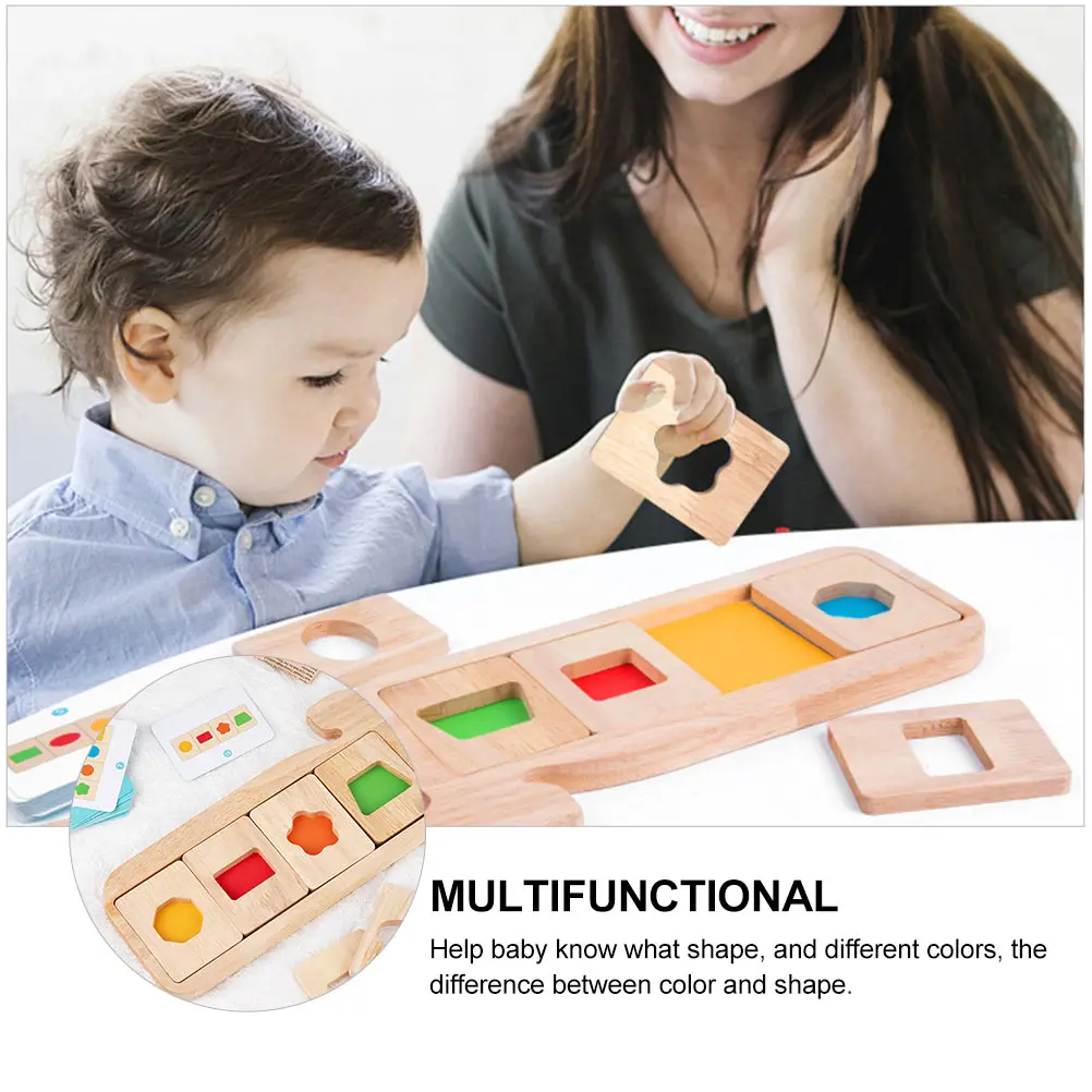 1 conjunto 1 conjunto de placa geométrica baleia de madeira reconhecimento de cor quebra-cabeça educacional brinquedo cognitivo para bebê em forma de madeira