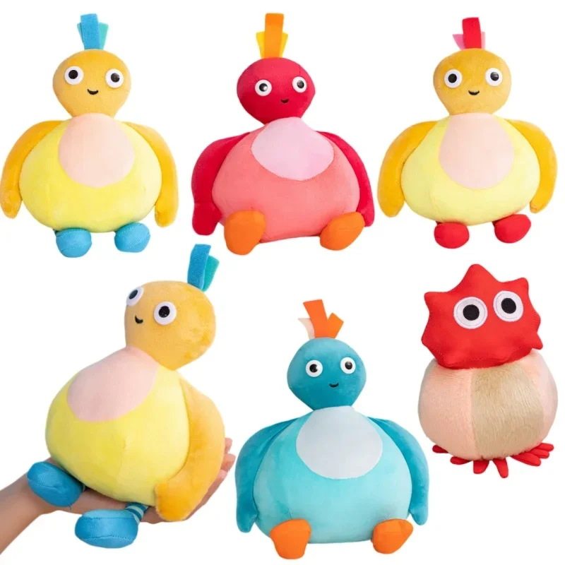Soft Fluffy Twirlywoos Toodloo Chickedy Plush Toy Cute Bird Stuffed Animal Great BigHoo Chick Doll Cartoon Figure Plushies