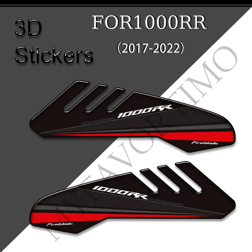 Motocicleta Fuel Tank Pad Protector, Grips Adesivos, Side Fuel, Kit De Óleo, Decoração Do Joelho Logo, Honda CBR 1000RR CBR1000RR SP 2017-2022