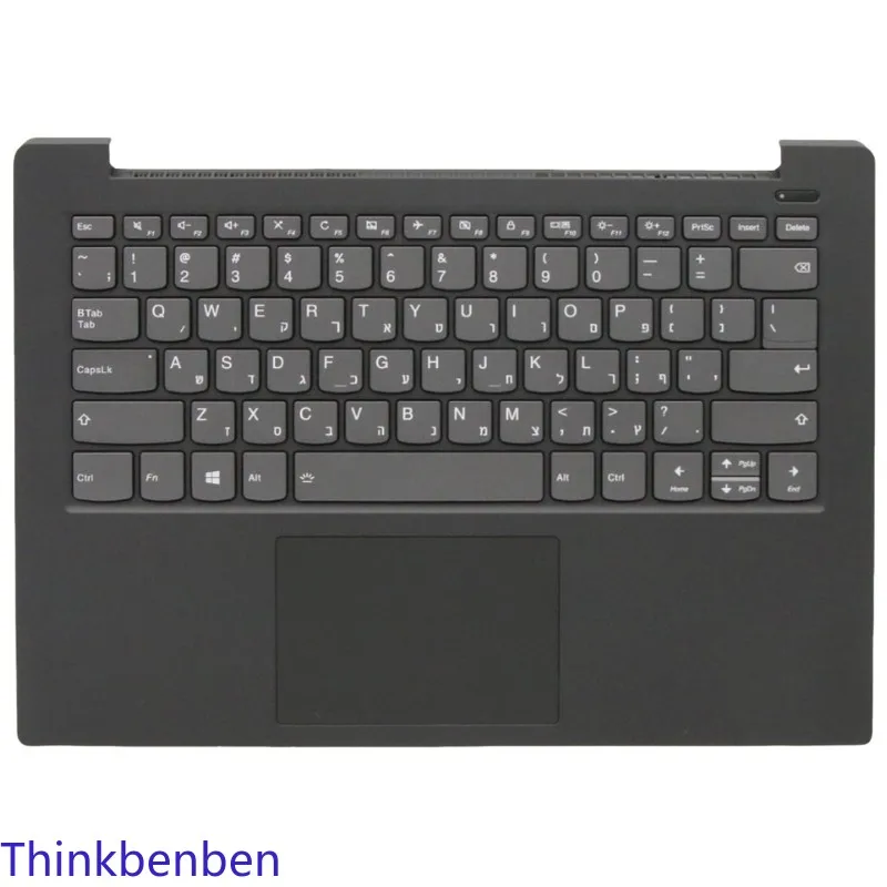 

Черный верхний корпус клавиатуры с подставкой для рук (HB Hebrew IL Israel) для Lenovo Ideapad S340 14 14IWL 14API 14IIL 14IML 5CB0S18499