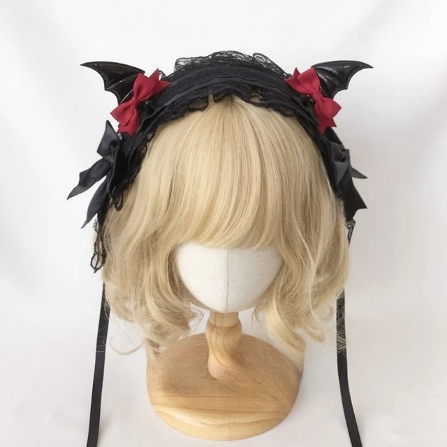 Opaska na uszy Halloween dla dzieci Cosplay nietoperz opaska do włosów dziewczyna akcesoria do włosów dla kobiet festiwalowa opaska do włosów