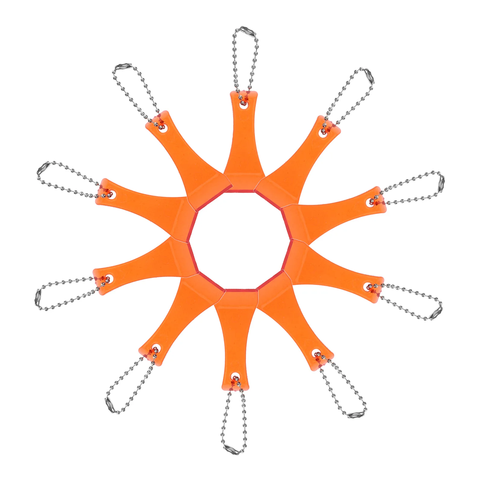 

20 Pcs Lottery Scratchers Plastic Keyring Scoop Shaped Scrapers Ticket Tools for Scratch Games Authentic Precise