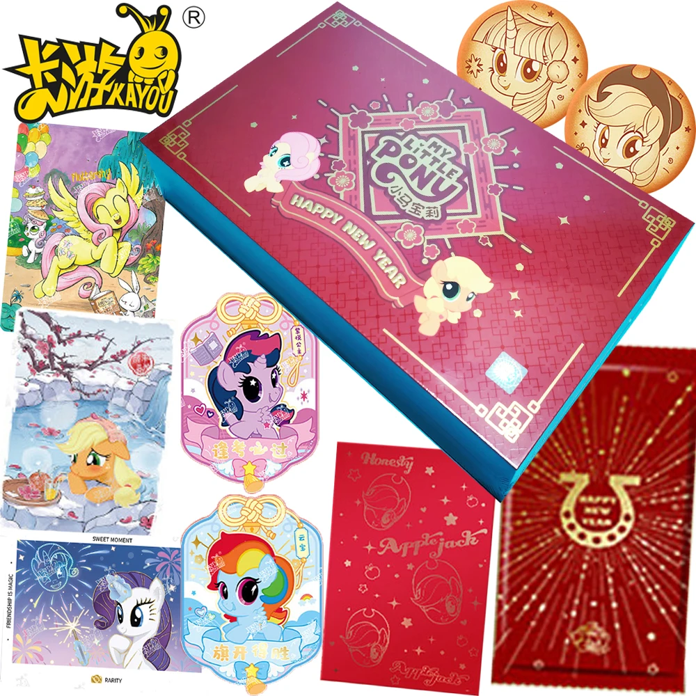 

New Kayou Genuine My Little Pony Collection Cards Fluttershy Rarity Festival Celebration Precious Commemorative Cards Fun Gifts