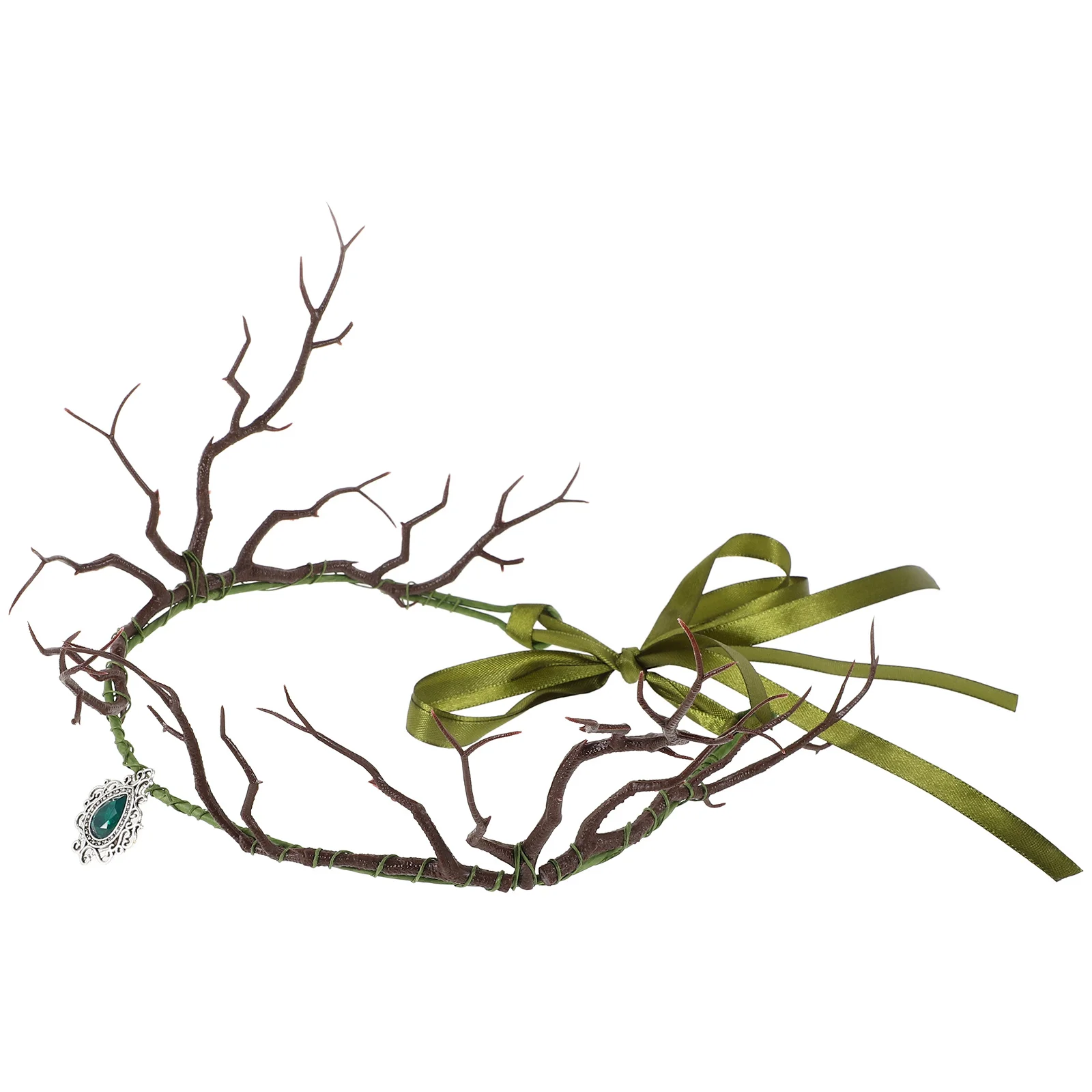 

Headpiece for Women Fairy Crown Branches Headband Lightweight Exotic Forehead Chain Bridal Bridesmaid Mother of Bride Flower