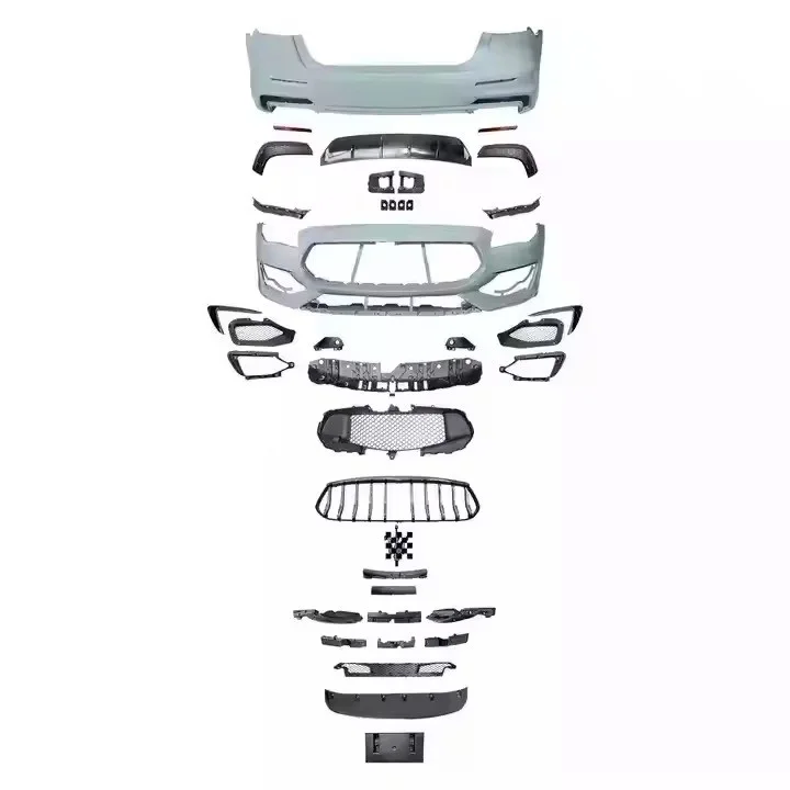 

For Masera-ti Quattropor-te GTS 2013-2017 Body Parts Car Front Bumper Grille and Front Lip Kit