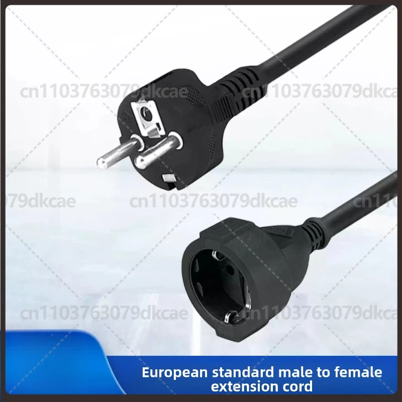 CEE7/7 to CEE7/3 EU Extension Cord Pure Copper Environmental Power Cable VDE Certified