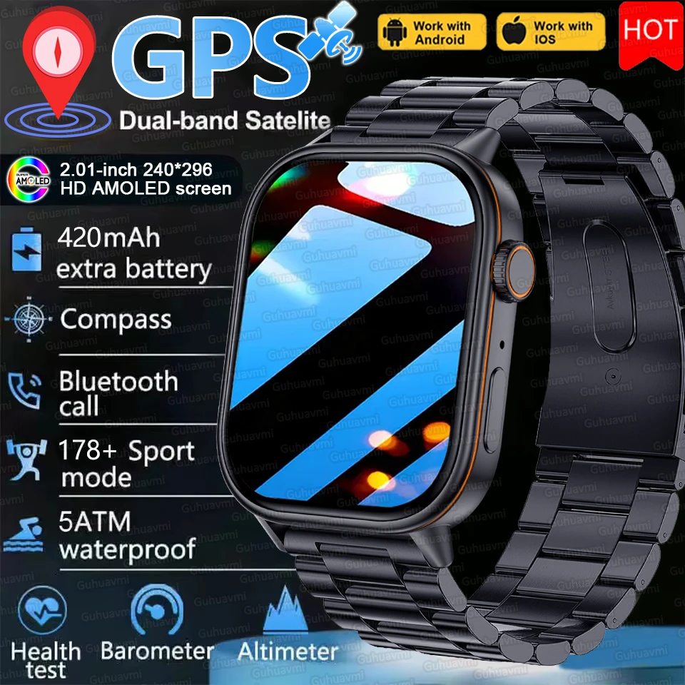Global Version Xiaomi Watch GPS SmartWatch Men 2.01" HD AMOLED Compass 420mAh 178+Sport Mode Waterproof Bracelet Smartwatch 2026