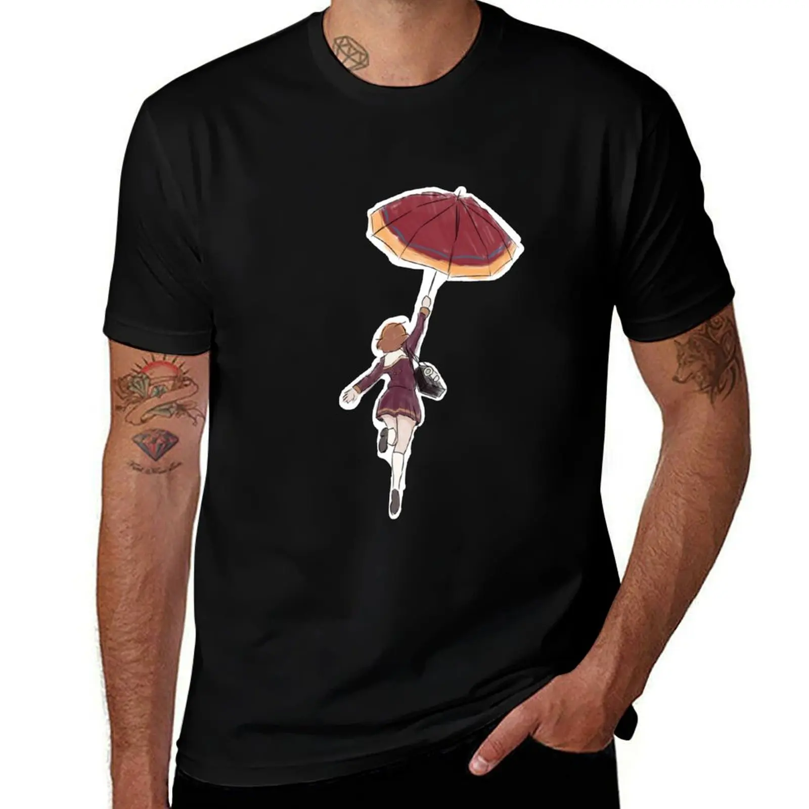 Hibike! Euphonium Kumiko Umbrella Colour T-Shirt Plus Size Comfort Fit Tee T-Shirt