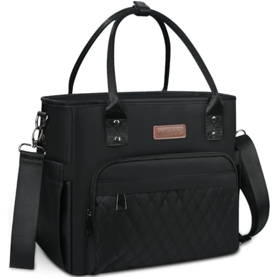 

Lunch Bag Lunch Box Women - Leakproof Insulated Lunch Cooler Bag for Men Women - Large Lunch Tote Bags Adults, Black