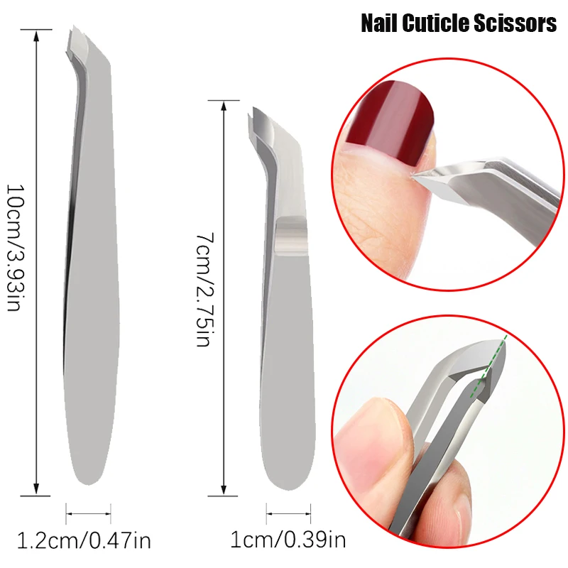 

1 шт., маленькие ножницы для кутикулы ногтей, пинцет, мини-машинка для стрижки, триммер для пальцев и пальцев, омертвевшая кожа, инструменты для педикюра