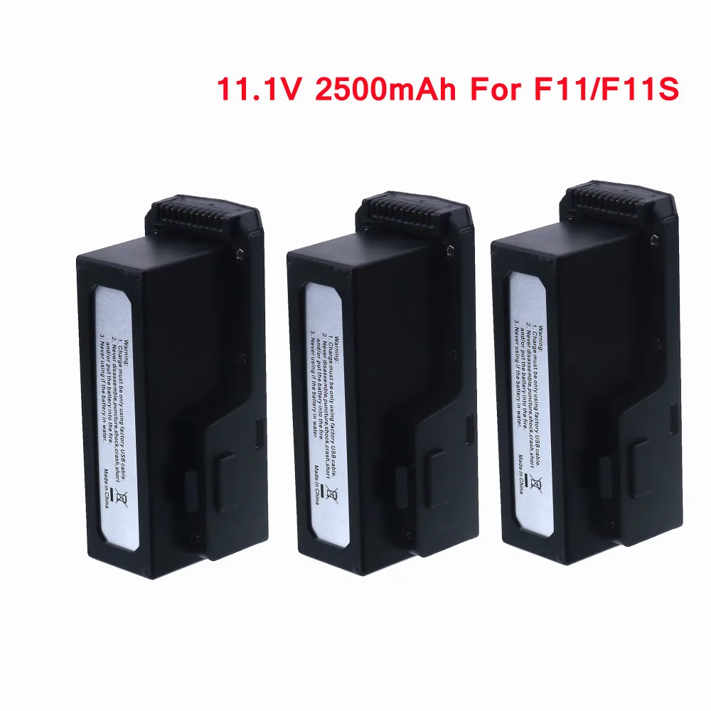 

For SJR/C SJRC F11/F11 PRO Battery 11.1V 2500mAh Lipo Battery For SJRC F11S/ F11S PRO/ F11S 4K PRO GPS RC Drone Quadcopter Parts