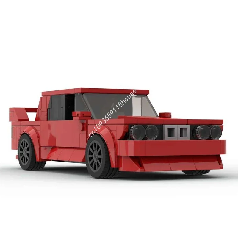 329pcs MOC Bimmer M3 Red City Champion Supercar Building Blocks Christmas Best Birthday Gift Ideas DIY For Adult Collectors Gift
