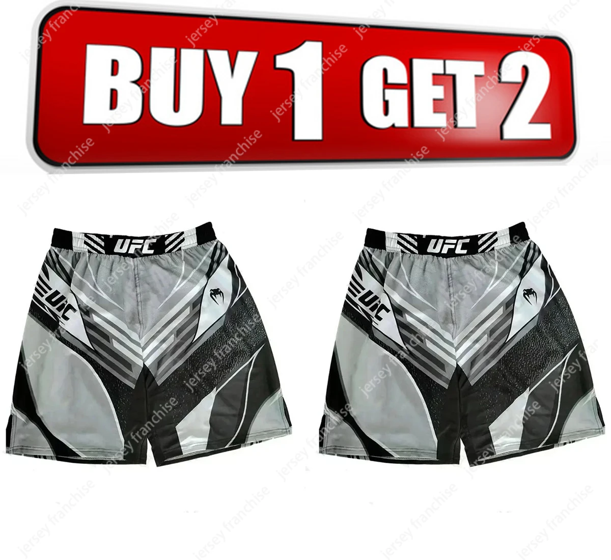 New Discount Fighting Men Buy One Get One Free Large Size Shorts Casual Shorts Fitness Shorts Comfortable Sports Fitness Wear