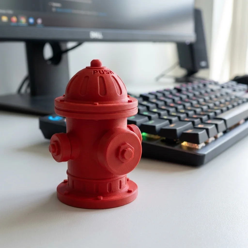 زينة مكتبية على شكل صنبور إطفا - مراجعة 3D Printing Fidget Toys وسعره