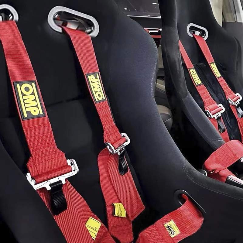 New racing harness seat belt 3inch 4/5/6 point fixing mounting quick release nylon car safety JDM takata seat belt strap modify