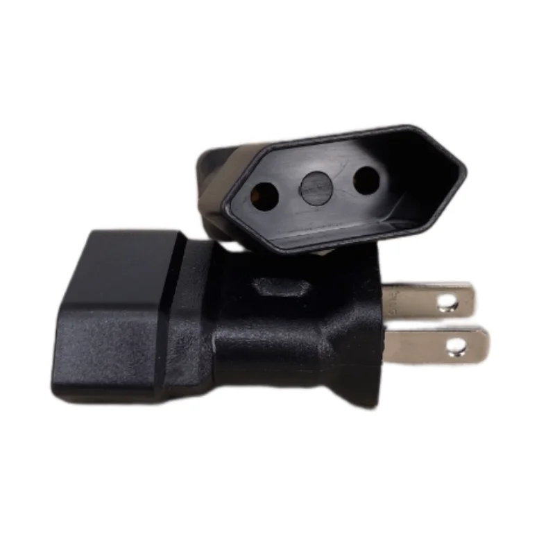 الولايات المتحدة 2-دبابيس مسطحة نوع أ محول السفر ، التيار المتناوب قابس الطاقة محول الأوروبي CEE7/16 وعاء إلى NEMA 1-15P 250 فولت 10A