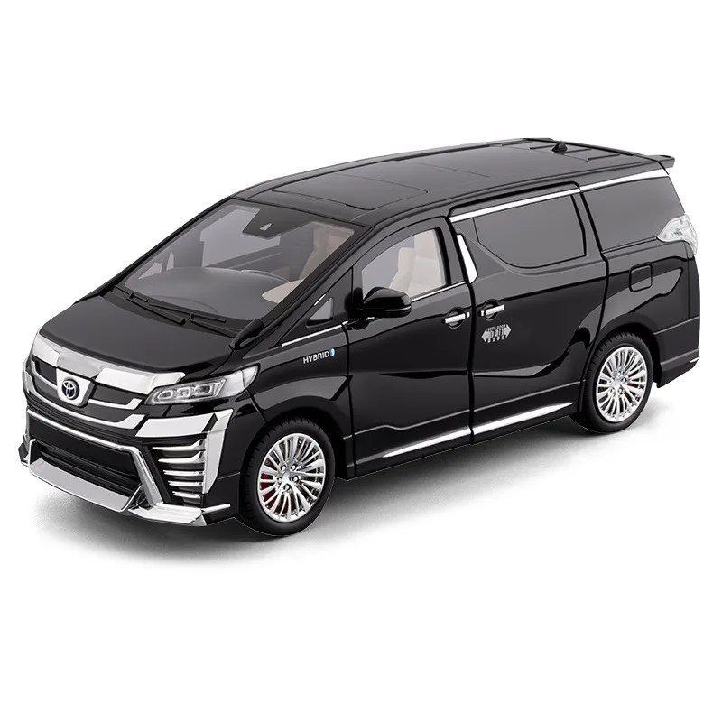1:18 vellfire mpv alta simulação diecast metal liga modelo carro som luz coleção crianças brinquedos presentes