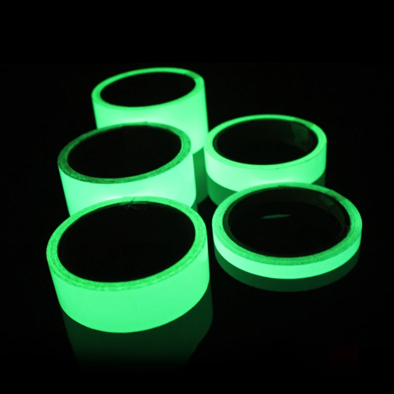 1PC 1M Luminous Fluorescent Night Self-adhesive Glow In The Dark Sticker Tape Safety Security Home Decoration 10mm Warning Tapes