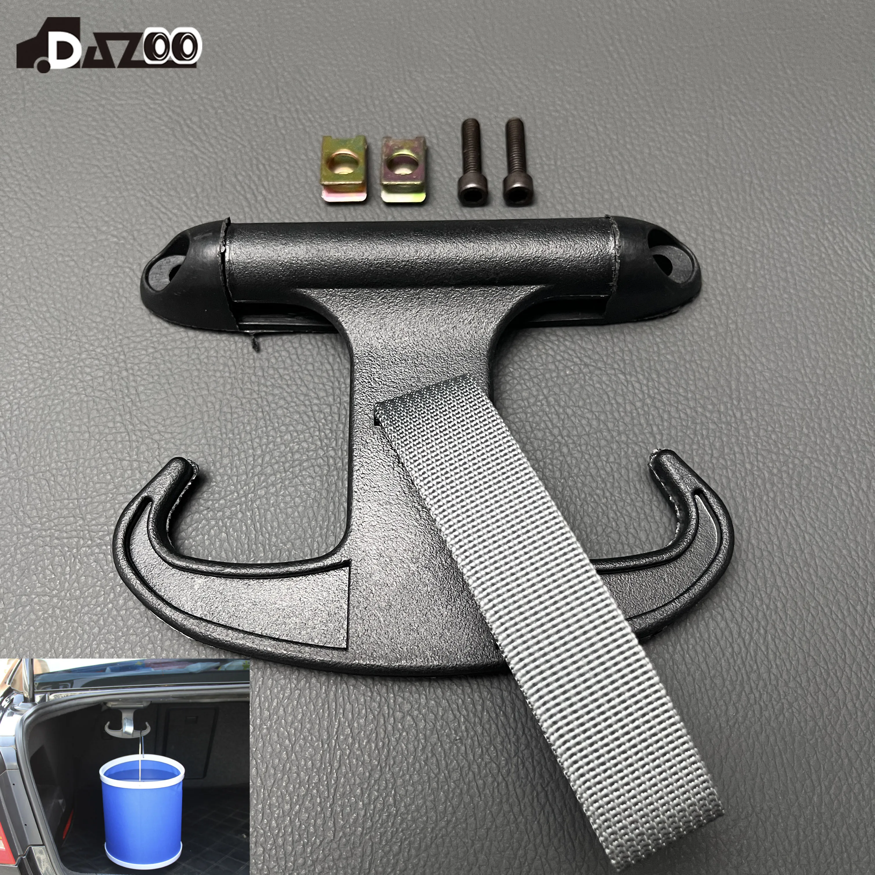 Schwarzer Kofferraumhaken für VW Passat CC B6 Jetta MK5 1K5867615 1K5 867 615 – Detail 1