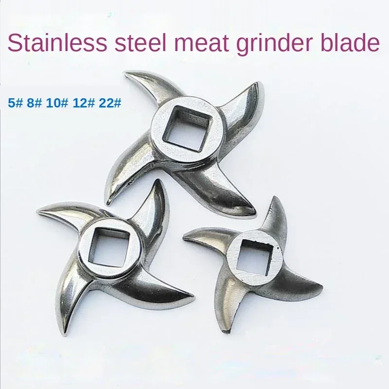 Stainless Steel Meat Grinder Blade Cross Knife Round Knife 5# 8# 10# 12# 22# 32# Meat Grinder Accessories