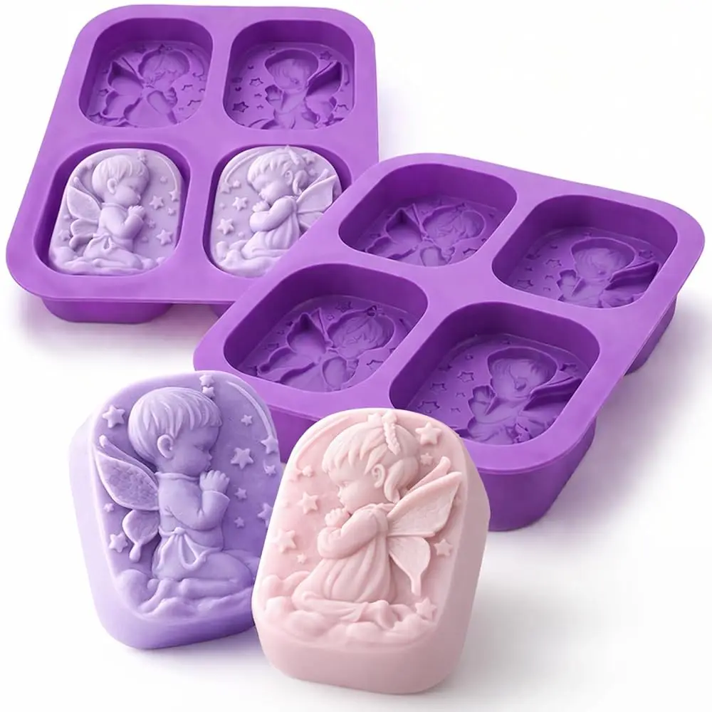 

Силиконовые формы для мыла, 3D-формы прямоугольной формы с цветочным узором для мыла ручной работы, бомбочек для ванн, шоколадных батончиков, DIY-изделий