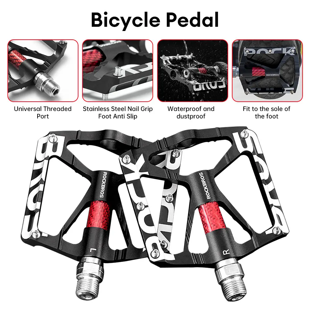 2 قطعة دواسات الدراجة 9/16 بوصة تحمل المضادة للانزلاق دواسات الدراجة الجبلية الطريق باستخدام الحاسب الآلي دواسات الدراجة من سبائك الألومنيوم