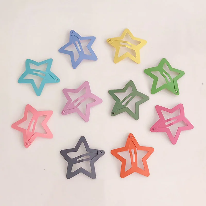 5 قطعة/السلع ستار على شكل مقاطع الشعر دبوس الشعر الطفل الأطفال الاطفال بانغ كليب باريت Hairgrip غطاء الرأس اكسسوارات التصميم الديكور