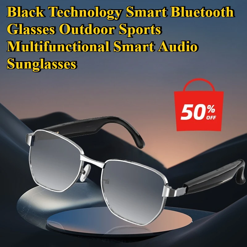

Black Technology Smart Bluetooth Glasses Outdoor Sports Multifunctional Smart Audio Sunglasses