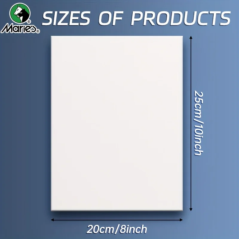 8x10 Zoll, 2/4/6 Stück, Leinwandplatten, hochwertige, weiße, unbedruckte, flache Zeichenplatten für Künstler, geeignet für Temperafarben, für Schüler, Künstler und Hobbyisten. – Detail 9
