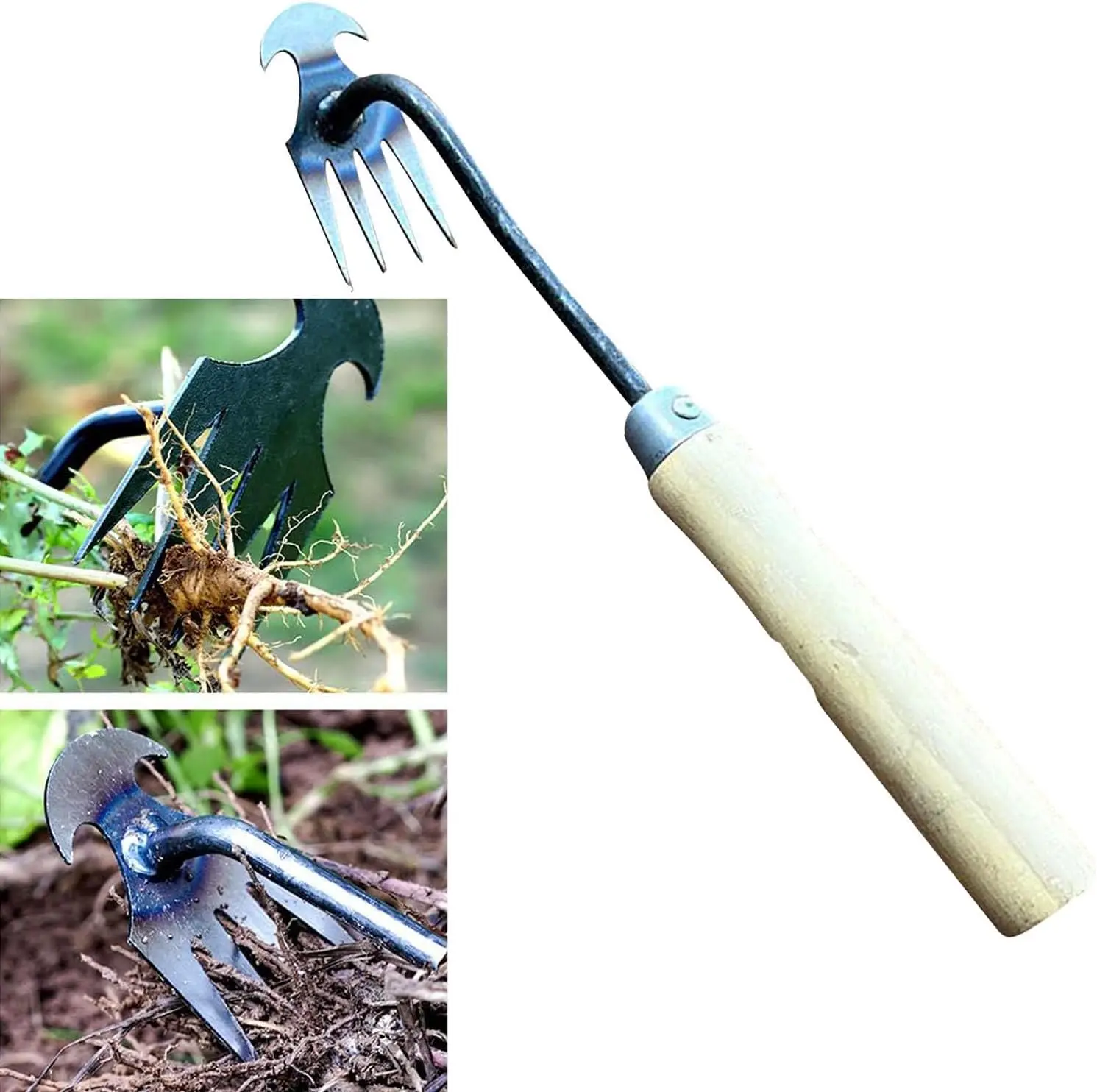 

New Detachable Weed Puller, Stand Weed Puller,No Bend Weed Puller, Weed Puller Tool, Stand Heavy Duty Garden Weeder Tool