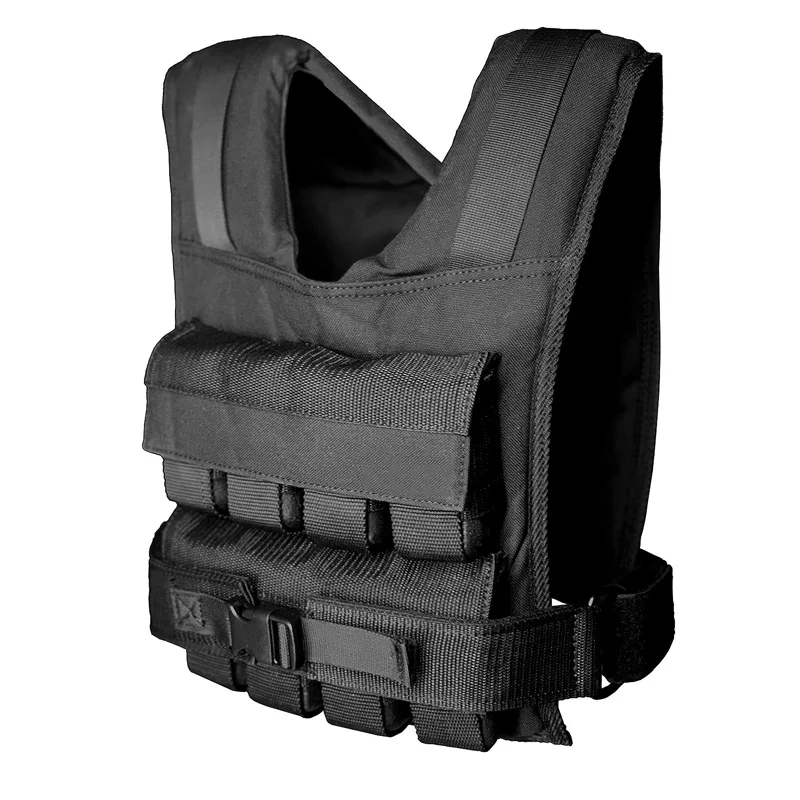 BSCI Factory Custom OEM Adjustable Heavy Duty Waterproof Durable Nylon Breathable Molle Training Weight Vest Tactical Gear