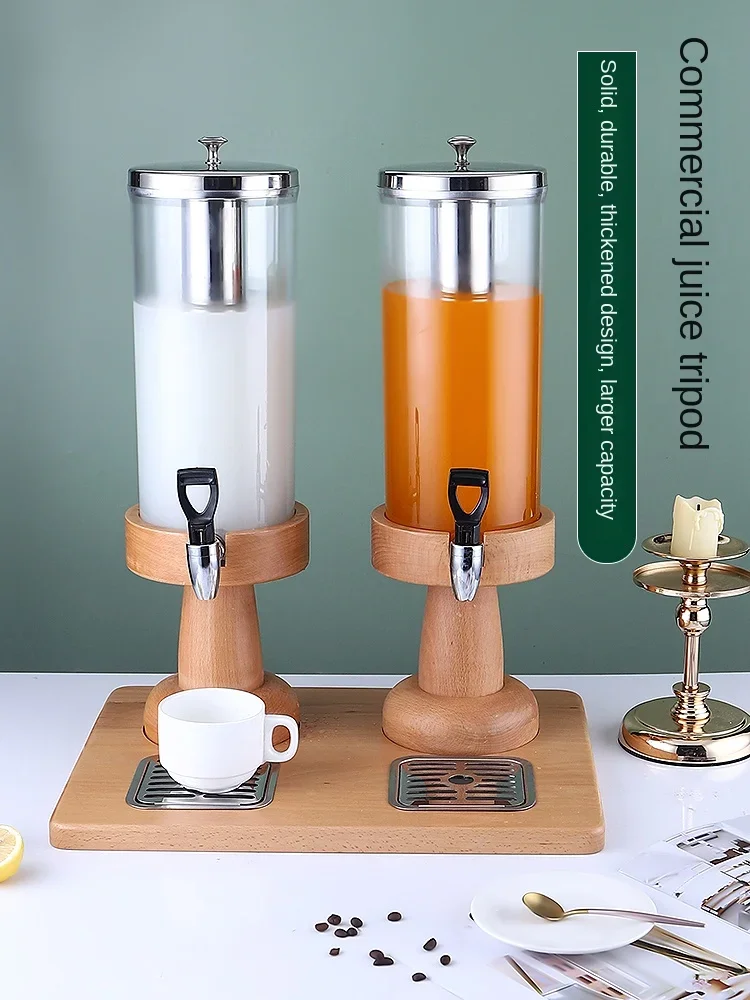 Buffet Drinking Machine Commercial Wooden Base Juice Cooking Vessel Large Capacity