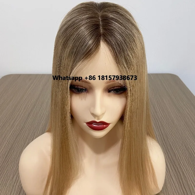 

Silk Top Full Lace Silicone Medical Wig T24/613 Color