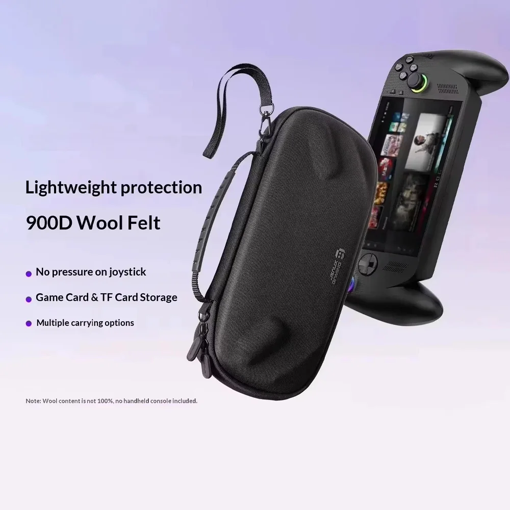 

Чехлы JSAUX из войлока 900D с защитой от ударов для ROG Ally X, водонепроницаемые, большой емкости, прочные игровые аксессуары