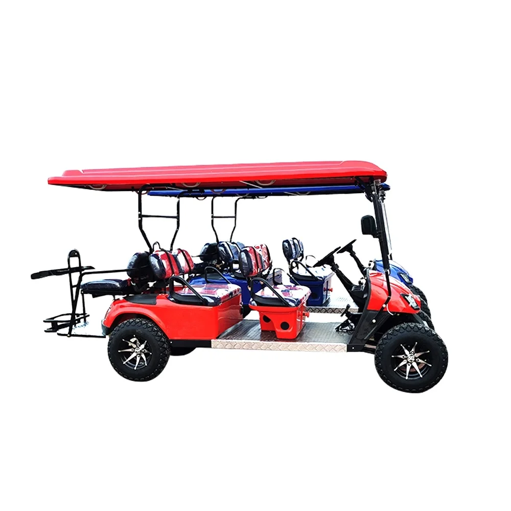 6 Single Seater Fast Seat Mini Luxury 48V Electric Vintage Golf Cart with Lead Acid Battery 25km/h Max Speed & 80-100km Range