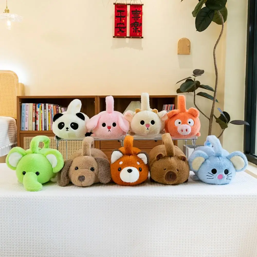 

Portable Anime Cartoon Capybara Plush Shoulder Bags Rabbit Large Capacity Capybara Handbags Panda Zipper Animal Plush Bag Women