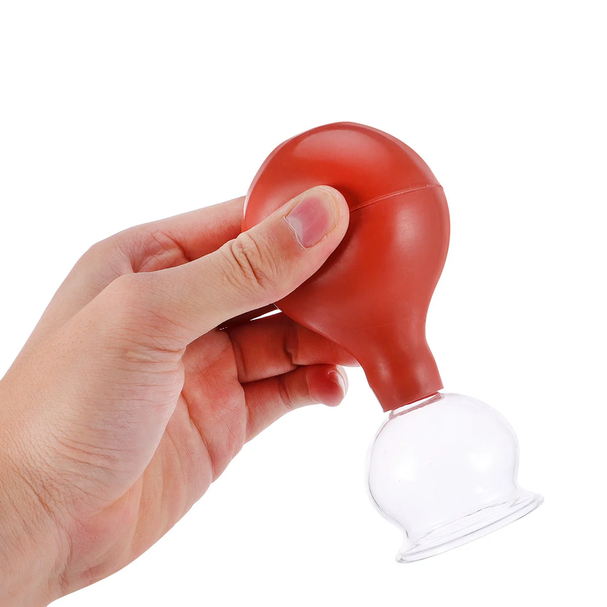 Rubber Cupping Cup Glass Cupping Cup，Household Cupping Therapy Vacuum Can Cupping Device