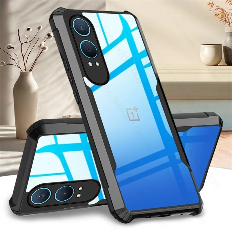 حافظة CE4Lite شفافة من الأكريليك مقاومة للصدمات لهاتف OnePlus Nord CE4 Lite CE 4Lite Light 5G إطار ناعم من البولي يوريثان حماية Funda #1