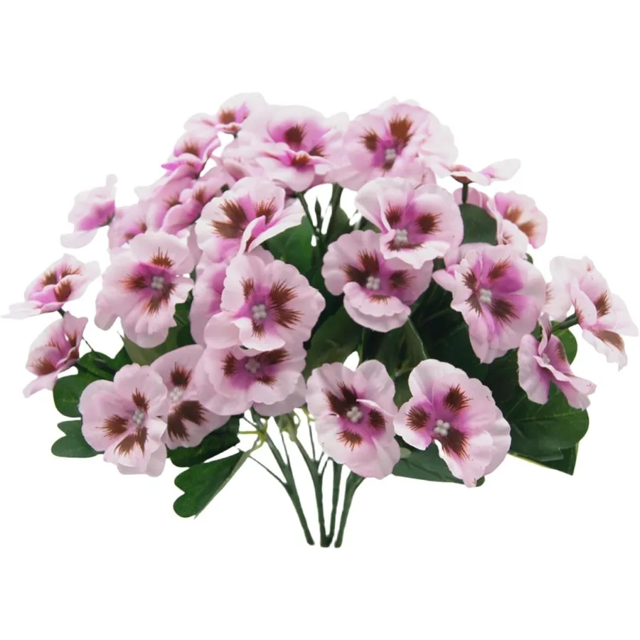 

Искусственные шелковые цветы анютины, уличные весенние цветы, братки, полевые цветы, устойчивые к ультрафиолетовому излучению растения, искусственные импортные фиолетовые розовые для окна