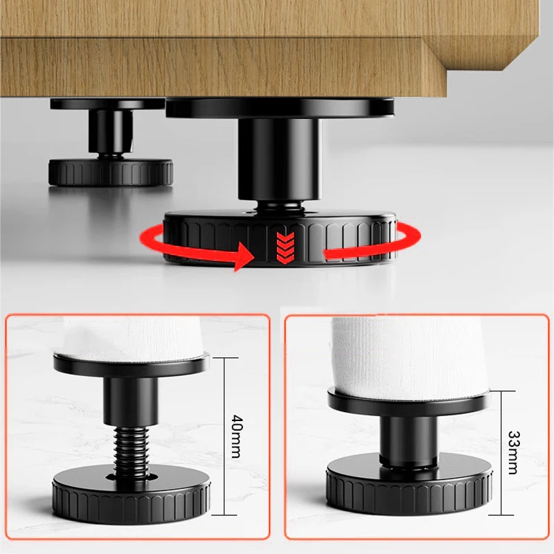 1/4pcs Self-adhesive Adjustable Thread Bed Frame Anti-Shake Tool Fixed Bed Anti-squeaking Telescopic Support