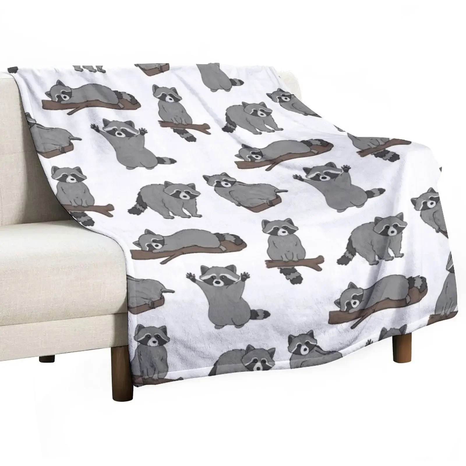 

Raccoons Throw Blanket Custom Luxury St Decorative Sofas Blankets