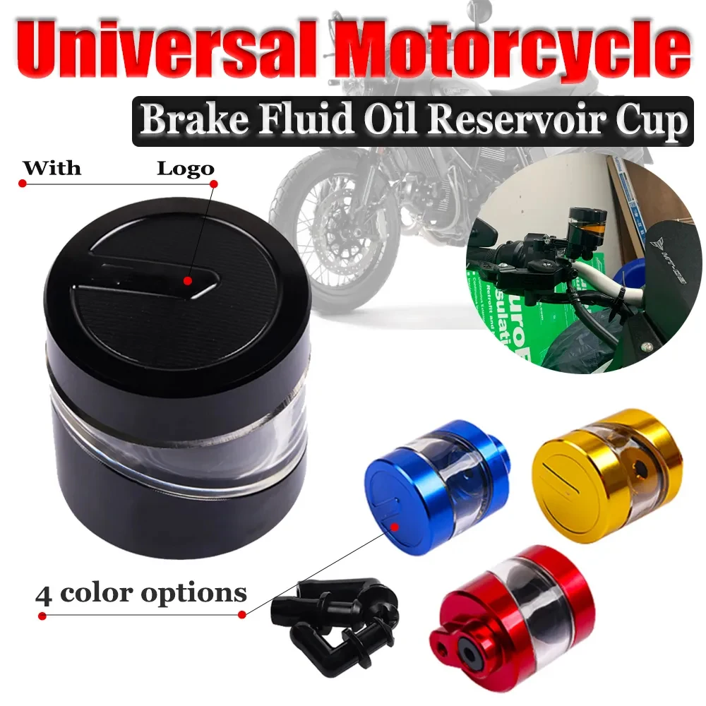 Motorcycle Brake Clutch Tank Cylinder Fluid Oil Reservoir Cup Oil Fluid Cup Accessories For Honda Yamaha Suzuki Kawasaki Vespa